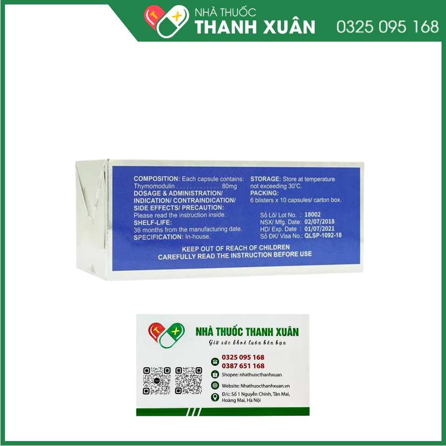 BENTARCIN Capsule 80mg hỗ trợ tăng cường miễn dịch (6 vỉ x 10 viên)